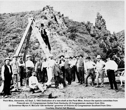Peck Mine Dedication 1903