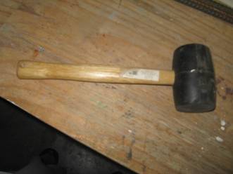 rubber mallet Oct 6 headstones frames and Floyds 045.JPG