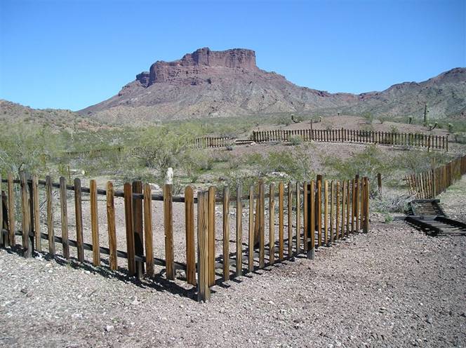 Insert 8. Fence around Kofa cemetery